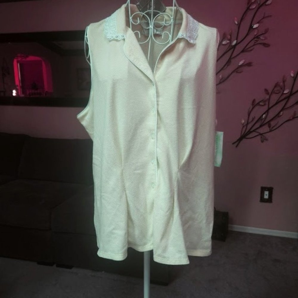 NWT Earth Angels sz large lime green sleep shirt